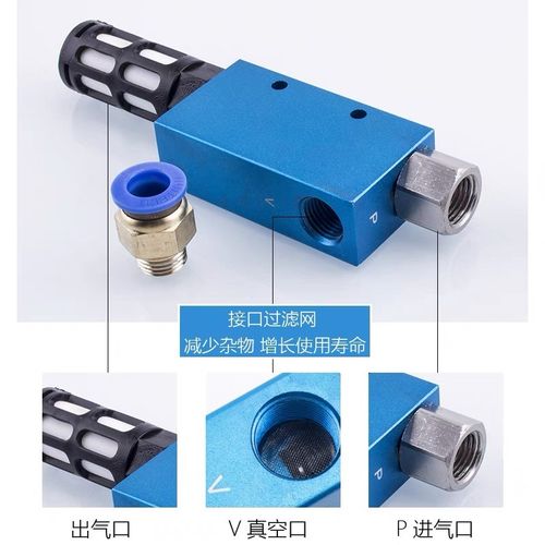真空发生器EV/CV10/15/20/25/30HS气动吸盘大流量大吸力负压开关