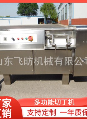 鸡肉肠蛋肠切丁机 冻肉熟肉冷z鲜肉切丁设备 商用大型微冻切肉机