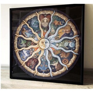 500片1000片黄道十二宫圆形星座67.5*67.5   47.5*U47.5月球拼图