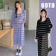 春装 洋气时髦连衣裙两件套春季 条纹开衫 套装 吊带裙2024新款 孕妇装