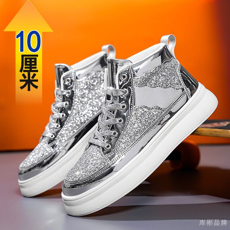 冬季高帮男士增高鞋10cm韩版运动鞋内增高男鞋潮流休闲鞋增高板鞋