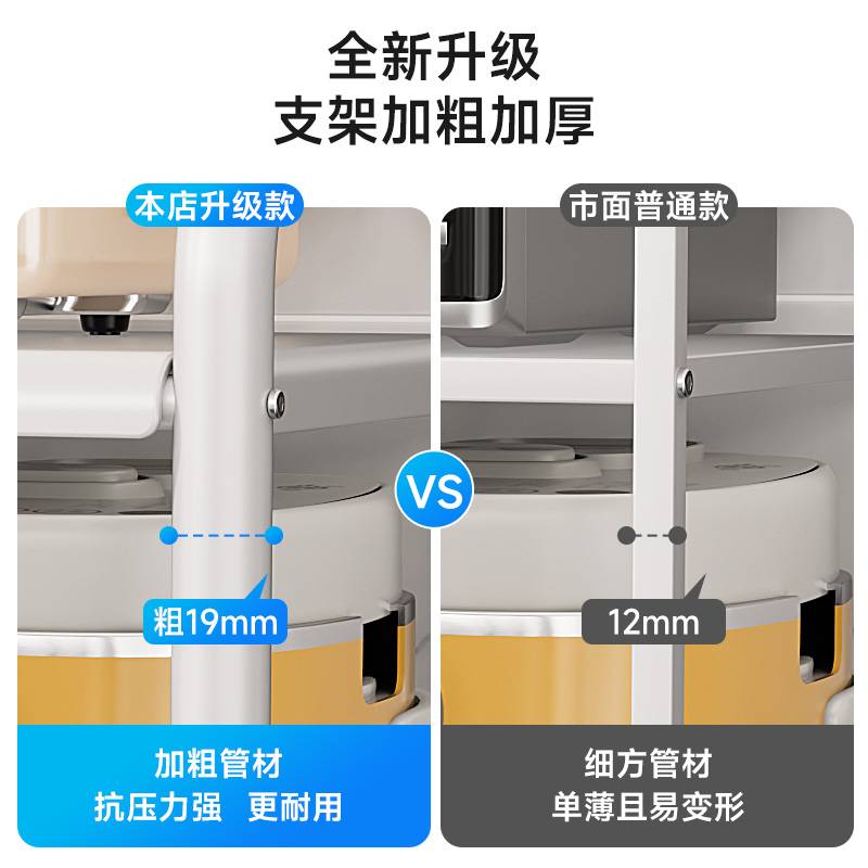 天台悦先抽拉式厨房夹缝置物架落地多层冰箱缝隙窄放果蔬推车菜篮