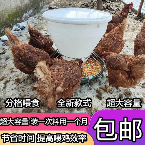 喂鸡食槽防撒鸡鸭鹅自动喂鸡食槽喂食槽家禽自动喂食神器