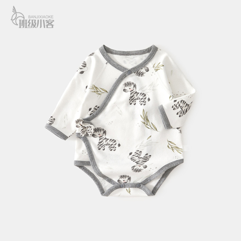 新生婴儿衣服初生宝宝包屁衣秋冬季婴儿连体衣三角护肚哈衣0-6月