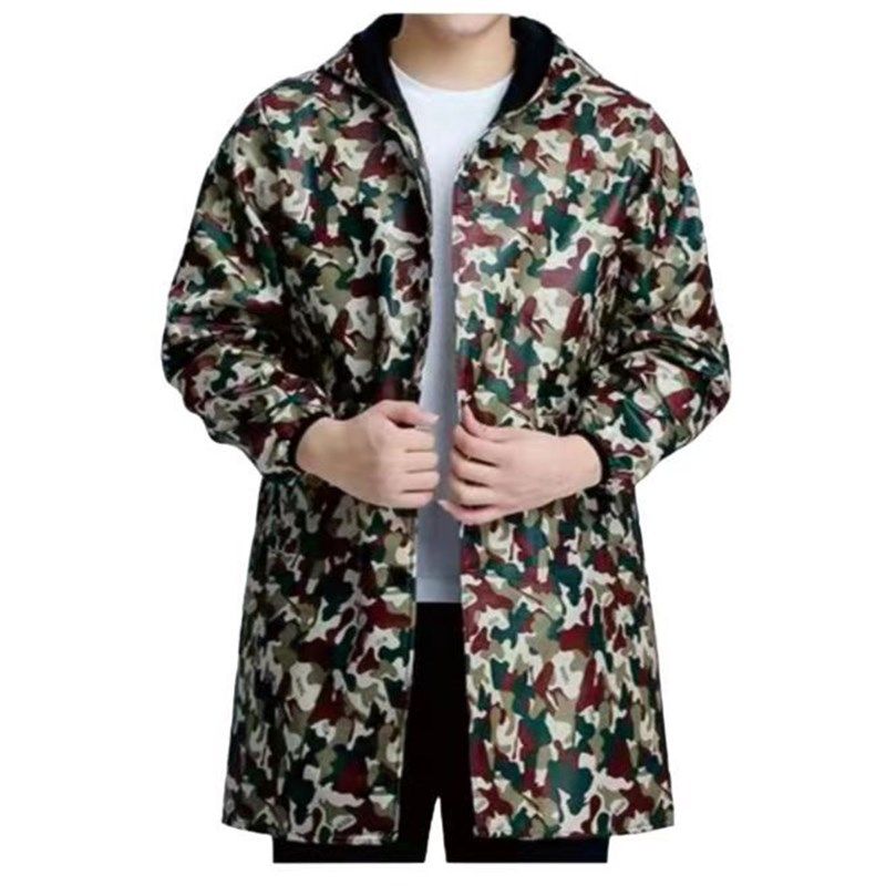 干活穿的外套男士罩衣防水外套加绒加厚工作服冬季做饭上班大褂男