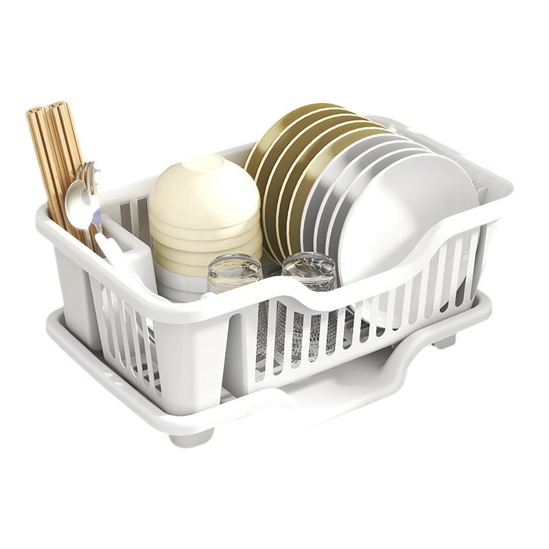 厨房沥水碗架台面碗碟收纳t架2024新款家用放碗盘碟筷滤水篮置物