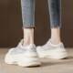 女款 2025春季 新款 厚底大头增高真皮休闲运q动学生小白鞋 时尚 休闲
