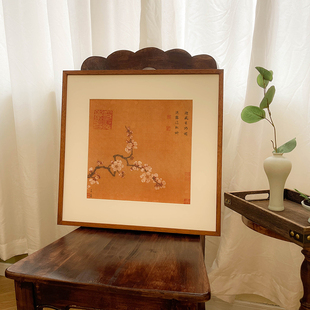 马远 倚云仙杏图 新中式小众装饰画复古客厅卧室书房茶楼背景挂画