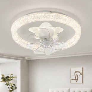 卧室灯具360度摇头电风扇吸顶灯主卧餐厅轻奢创意儿童房间风扇灯