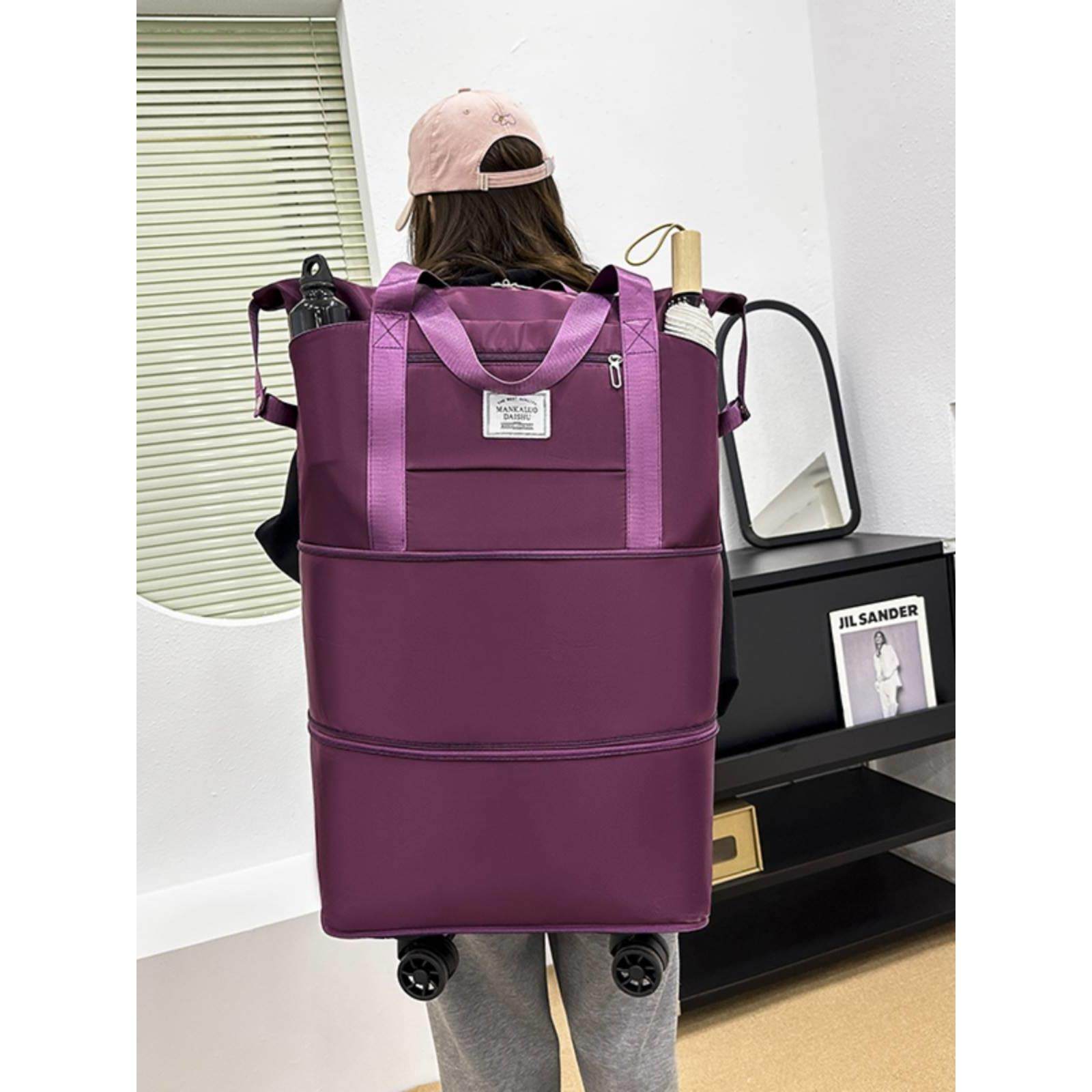 可双肩旅行包女短途手提超大容量健身包轻便待产收纳出差行李袋子,箱包皮具/热销女包/男包,双肩背包,淘宝优惠券,粉丝福利购,淘宝优惠卷