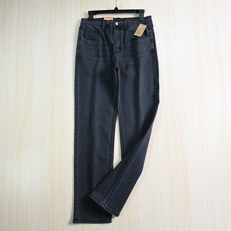 男装好货 253/3 春夏季弹力棉中高腰修身小直筒休闲百搭牛仔长裤