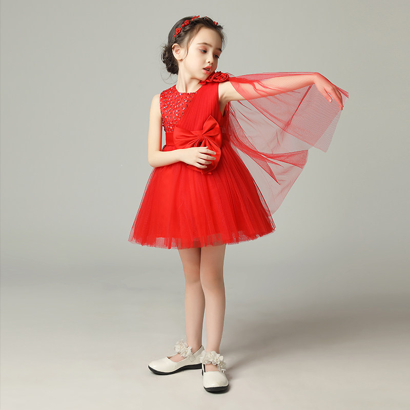 公主裙女童蓬蓬纱儿童礼服红色钢琴演出服主持人小花童表演服婚纱,童装/婴儿装/亲子装,儿童礼服,淘宝优惠券,粉丝福利购,淘宝优惠卷