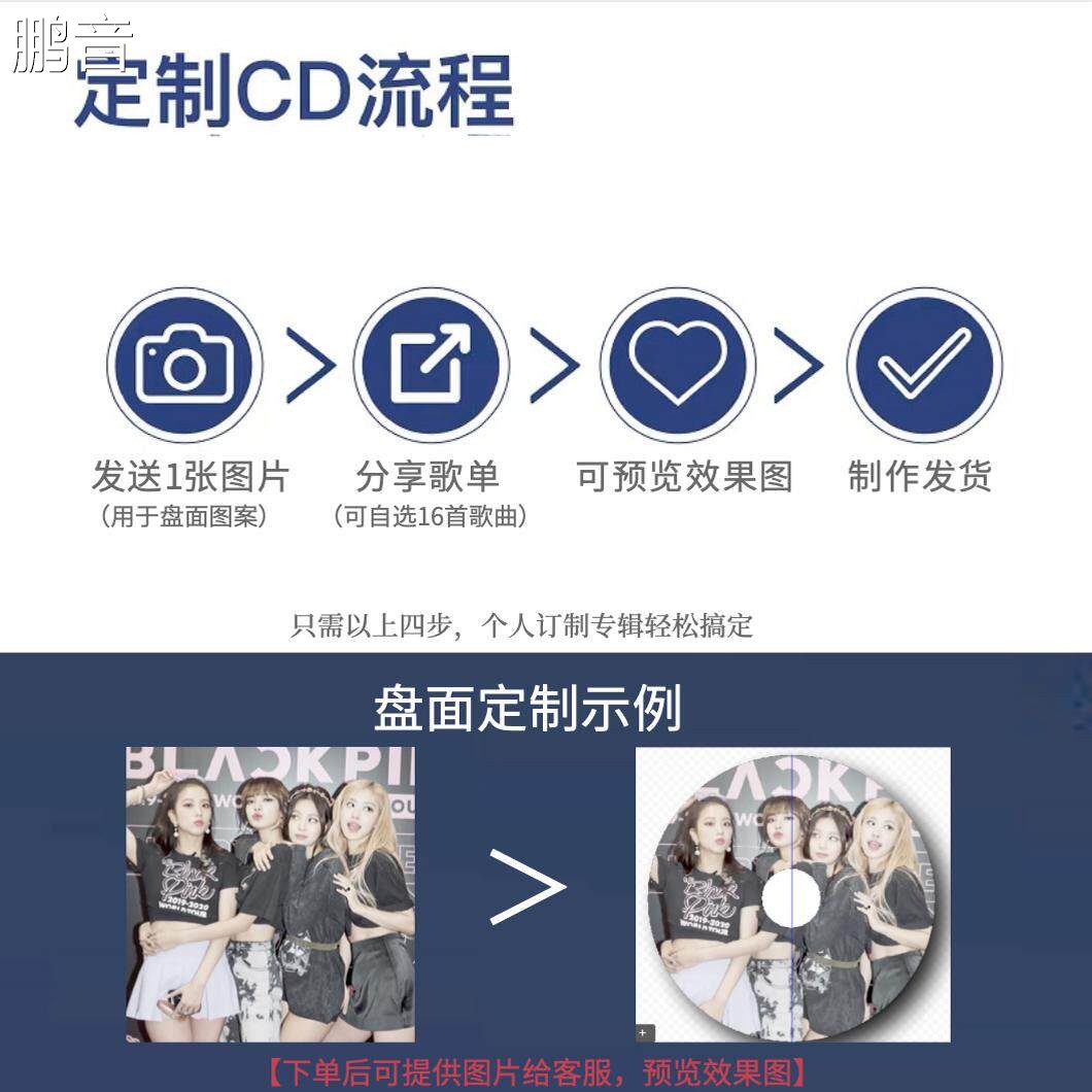 鹏音时光岁月覆古CD机专辑播放器蓝牙音箱唱片光盘碟音响生日礼物KPOP配件