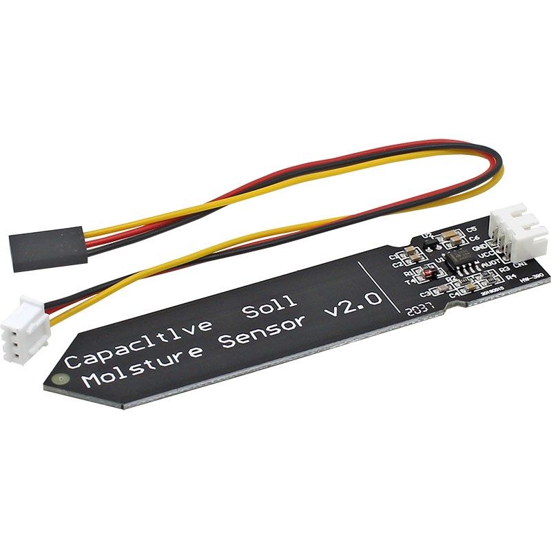电容式土壤湿度传感器模块不易腐蚀土壤水分含量检测板宽电压配线