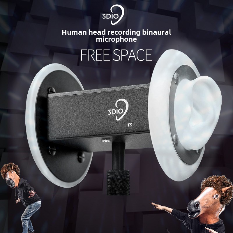美国3Dio f Xlr Pro Ii头戴麦克风Asmr声控睡眠辅助双通道3D录音