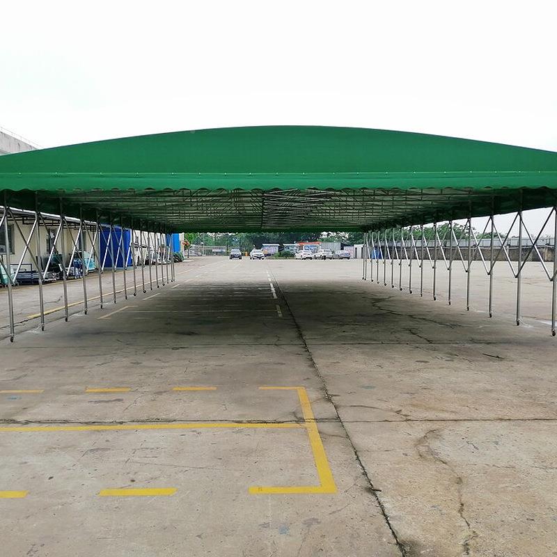 推拉动缩雨球棚防滑伸耐磨仓库客服过道伸缩蓬场收缩移动遮阳活篷