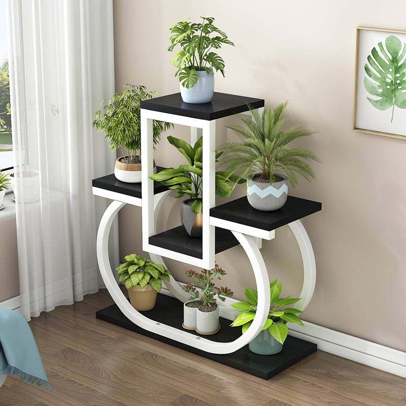 众之亿花架置物架室内落地式阳台飘窗铁艺造型创意多肉绿萝花盆架