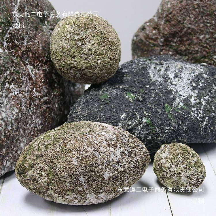 园林假山造景树脂摆件假石头装饰电影拍摄泡沫微景观苔藓石头