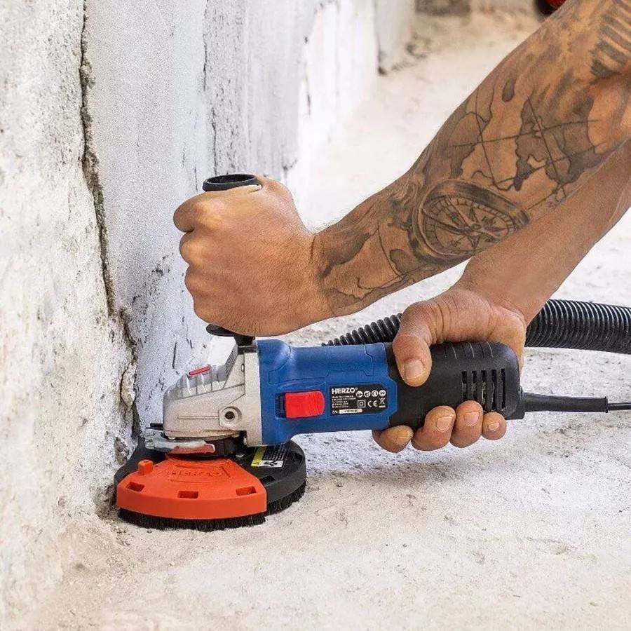 角磨机防尘罩打磨切割罩防护集吸尘器石材混凝土无尘罩家用配件