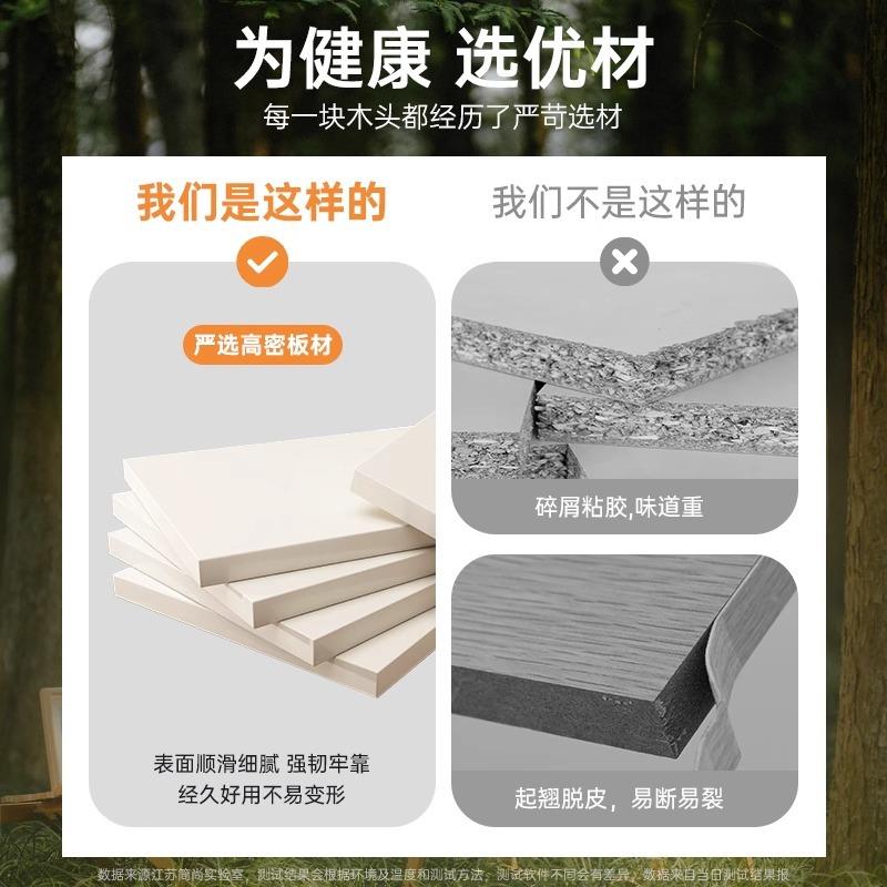 书柜落油地置物架奶QQI风客厅家用墙格带门子柜靠简易收纳矮柜储