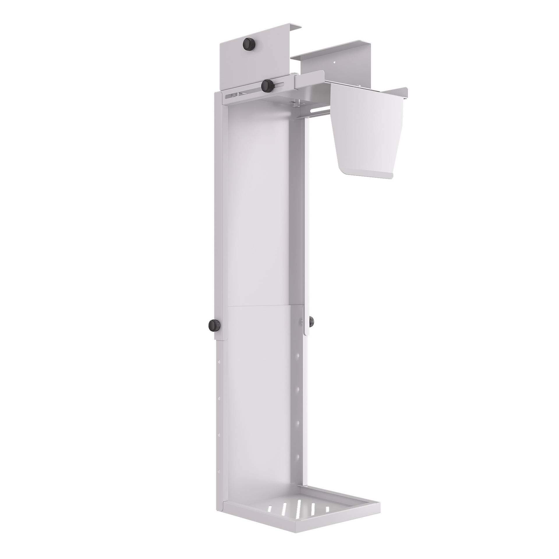 主机托架升降桌免打孔电脑机箱挂架悬挂式中小主机电脑挂架