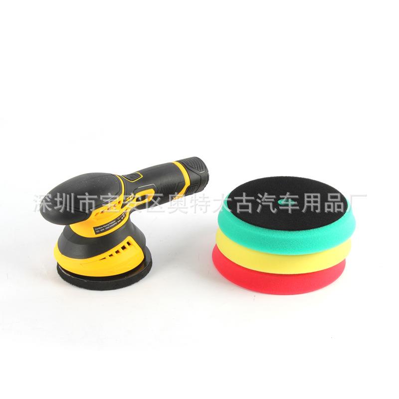 锂电抛机汽抛光打蜡清去划痕锂电便携家洗用车光用偏心车AT打蜡机