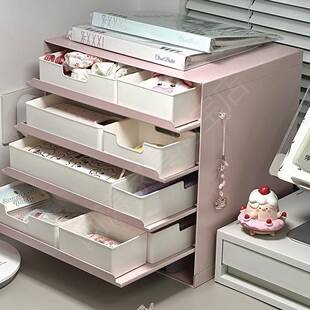 桌面置物架文件收纳架信盘克维索信封盘办公抽拉式分层玄关收纳盒