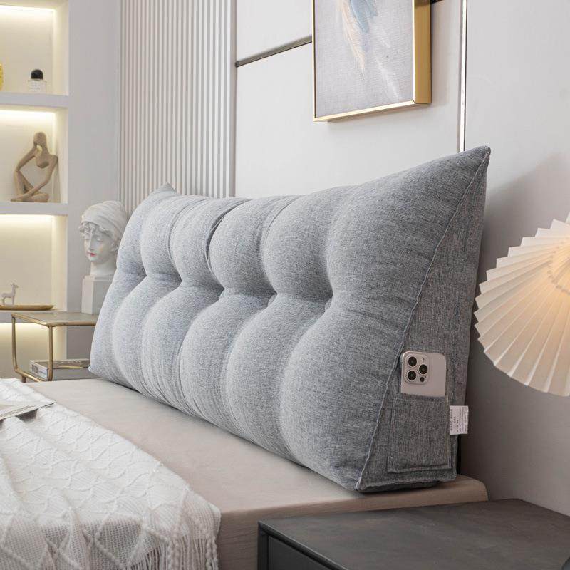 亚麻床头靠垫软包榻榻米护腰靠枕三角靠背枕卧室软包大靠背可拆洗,居家布艺,抱枕被,淘宝优惠券,粉丝福利购,淘宝优惠卷