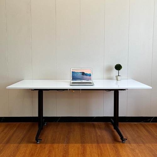 双电机两节圆管电动升降桌可翻转写字户外黑板桌写字画画桌