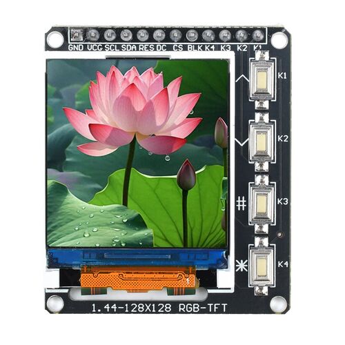 TFTIPS彩色屏幕LCD显示模块带4个按键ST7735/ST7789驱动器接口SPI