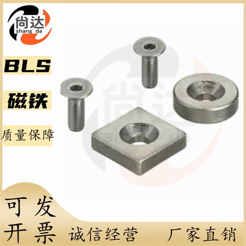 BLS65/BLS66-A20-T4/T5.5 平头螺栓止动型汝铁硼磁铁BMF21-A15