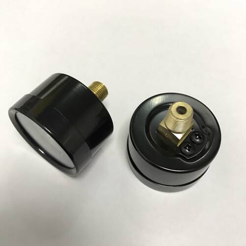 npt1/8 美制螺纹 真空 负压表 直径42mm 轴背式 三刻度 -1-0bar