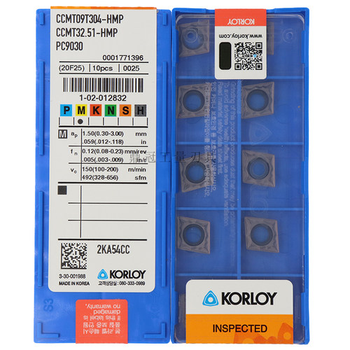 正品 韩国克洛伊 KORLOY 数控刀片 CCMT09T304-HMP PC9030 09T308