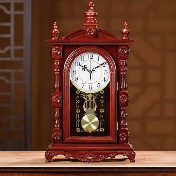 中式实木复古大座钟欧式桌面台式钟表整点报时客厅正中堂摆件时钟,家居饰品,座钟,淘宝优惠券,粉丝福利购,淘宝优惠卷