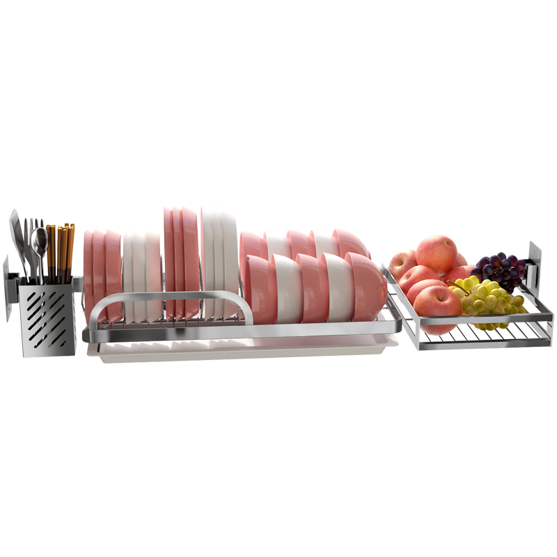 免打孔碗架沥水架壁挂式晾碗筷放碗G碟置物架厨房窗台窗户收纳架