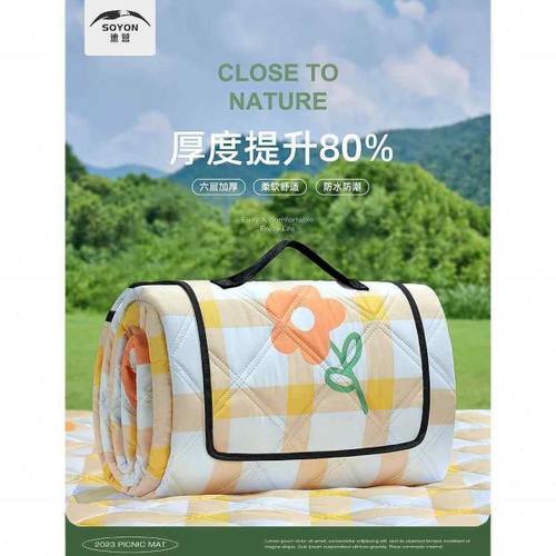 音乐节装备速营野餐垫防潮垫加厚露营沙滩野炊防水草坪垫子地垫户