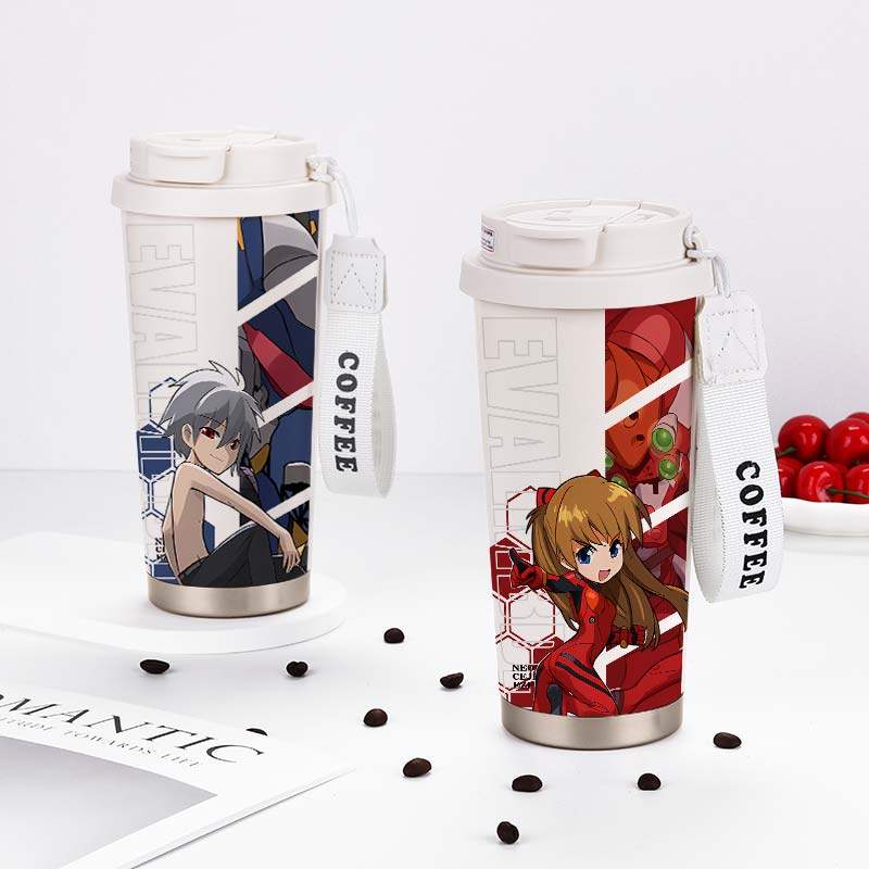 eva新世纪福音战士周边保温杯渚薰明日香大容量学生316不锈钢水杯,餐饮具,保冷/保温杯,淘宝优惠券,粉丝福利购,淘宝优惠卷