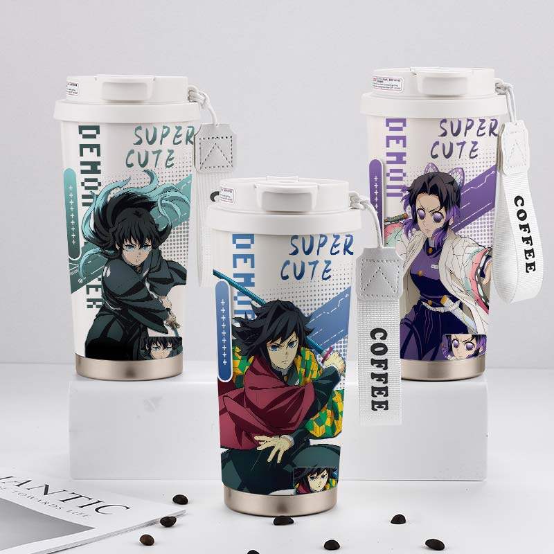 鬼灭之刃周边保温杯时透无一郎富冈义勇蝴蝶忍大容量不锈钢水杯子,餐饮具,保冷/保温杯,淘宝优惠券,粉丝福利购,淘宝优惠卷