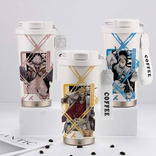 废渊战鬼周边保温杯路德恩吉赞卡学生二次元大容量儿童不锈钢杯子