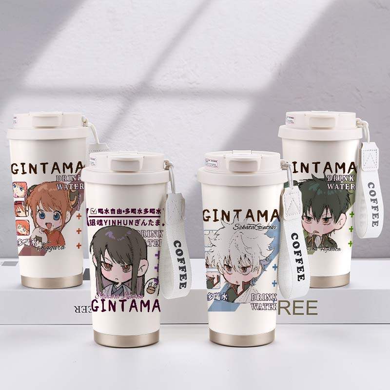 银魂周边保温杯神乐桂小太郎坂田银时土方十四郎大容量不锈钢杯子,餐饮具,保冷/保温杯,淘宝优惠券,粉丝福利购,淘宝优惠卷