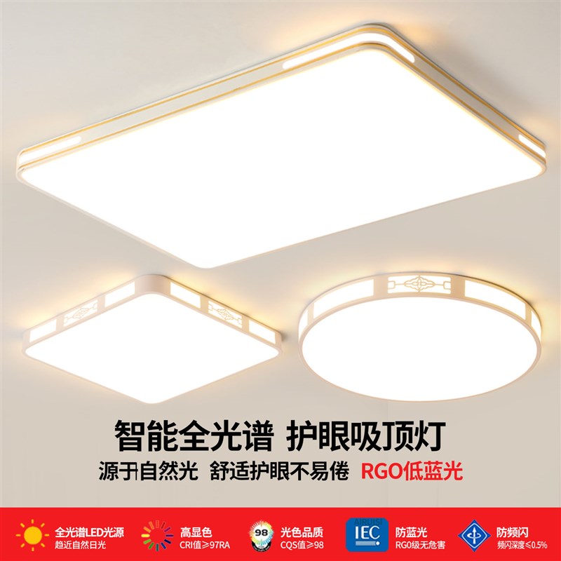 客厅客厅灯吸顶灯饰轻奢家用大厅主卧室吊灯具现代简约大W气2025