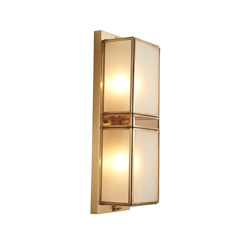 欧式壁灯客厅床头灯卧室现代简约全E铜酒店过道楼梯灯具创意墙壁