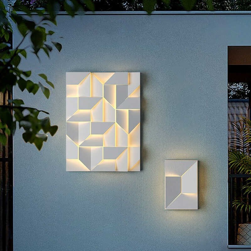 户外壁灯别d墅景观庭院灯外墙面装饰灯米兰创意太阳能防水艺术壁