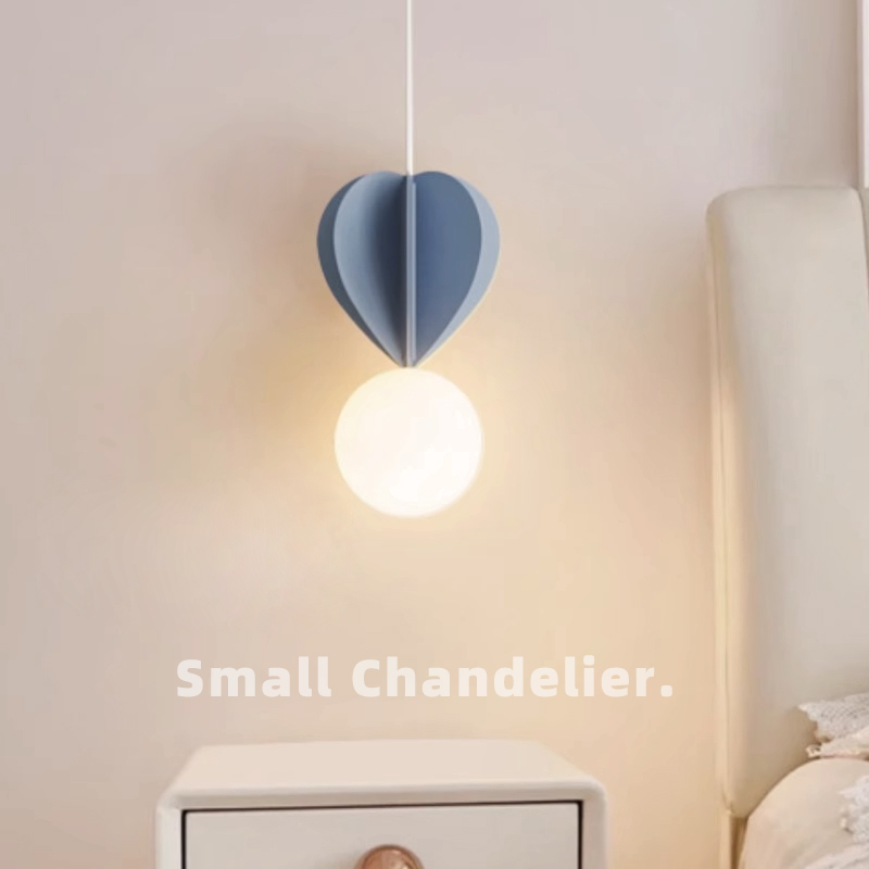 装饰小吊灯卧室床头灯北欧艺术奶油风智能吧台灯电U视背景墙壁灯