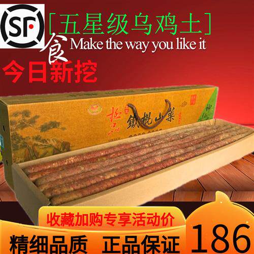 铁棍山药河南焦作正宗温县乌骨鸡土新鲜淮怀山药铁杆棒铁棍山药礼