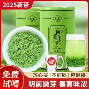 土寨信阳毛尖2025新茶叶明前特级嫩芽春绿茶浓香型自己喝散装250g