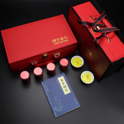 【高档礼盒】四个春天藏红花送女老师毕业礼物导师领导客户伴手礼