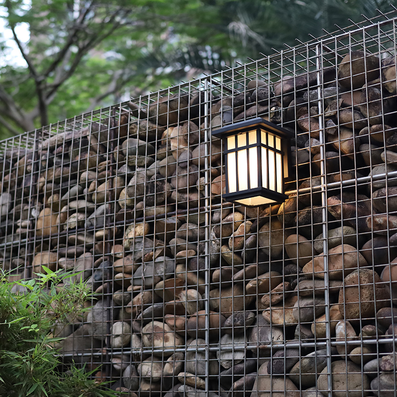 太阳能户外壁灯新中式防水庭院复古别墅花园O走廊过道室外阳台墙