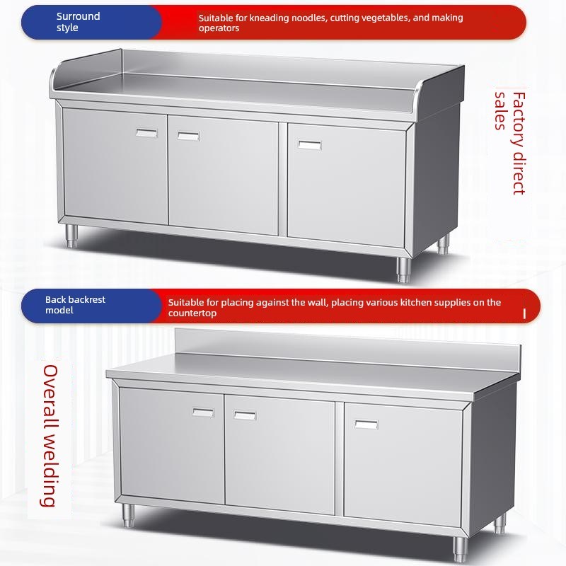 焊接304不锈钢i推拉门,并排工作台,碗柜,餐厅,厨房,装货台,操作台