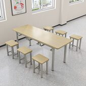 工厂职工食堂餐桌椅4人学校食堂餐桌员工饭堂桌椅学生餐厅桌子6人
